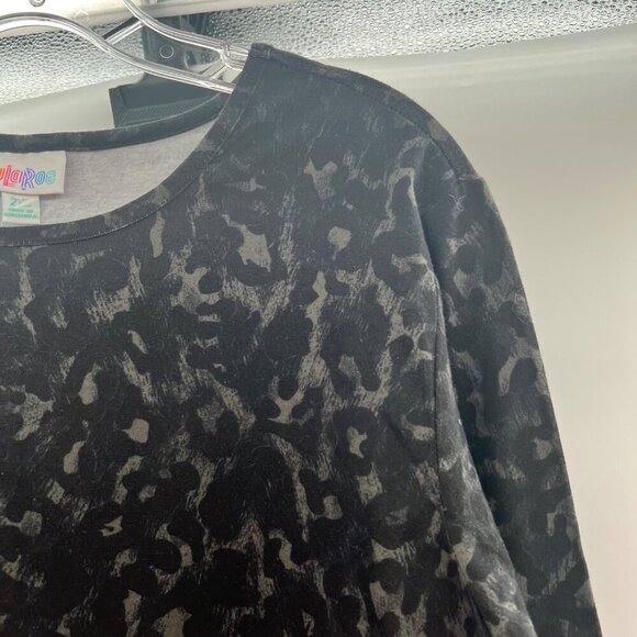LuLaRoe Women's Nova Bodysuit Long Sleeve Black/Multi Print Size 2XL New - Picture 4 of 9